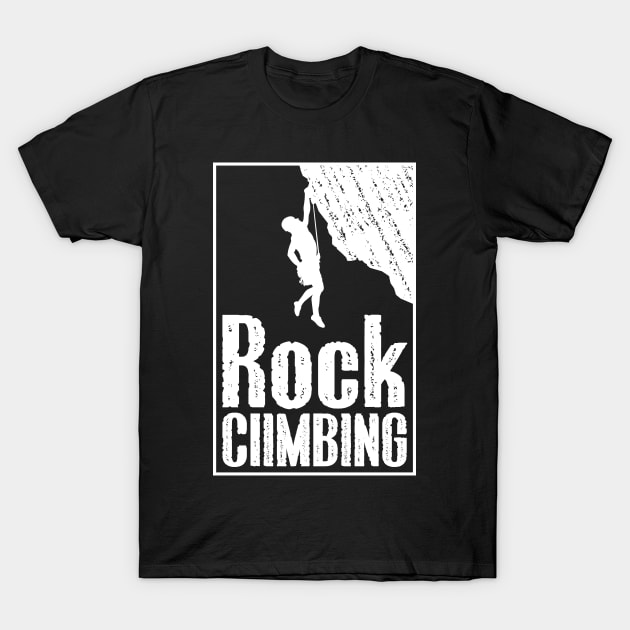 Rock climbing gift T-Shirt by Tesszero